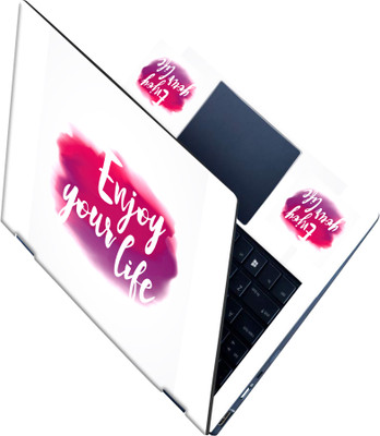 SCOTLON _All Panel_Enjoy your life_ Vinyl Laptop Skin Compatible for 15.5 inch(Theme: Illustrations)
