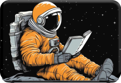 SCOTLON _All Panel_Astronaut reading_ Vinyl Laptop Skin Compatible for 15.5 inch(Theme: Illustrations)