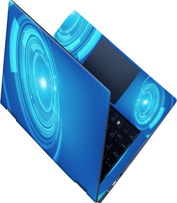 SCOTLON _All Panel_Perspective blue shield_ Vinyl Laptop Skin Compatible for 15.5 inch(Theme: Illustrations)