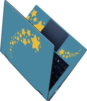 SCOTLON _All Panel_Yellow star tail wave_ Vinyl Laptop Decal 15.5