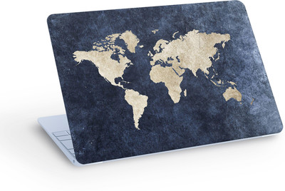 PRINTHUBS World Map Skin Decal Sticker For Laptop All Models Scratch & Bubble Free s3 Vinyl Laptop Skin Compatible for 15.6 inch(Theme: NA)