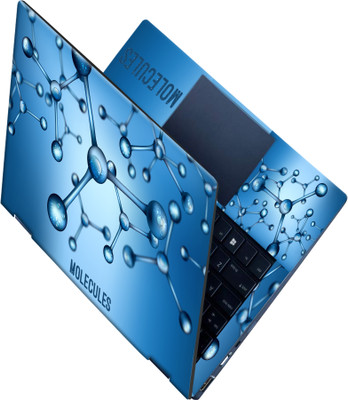 SCOTLON _All Panel_Molecules_ Vinyl Laptop Skin Compatible for 15.5 inch(Theme: Illustrations)