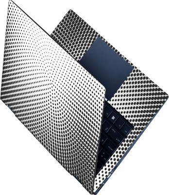 SCOTLON _All Panel_Black dots form round_ Vinyl Laptop Decal 15.5