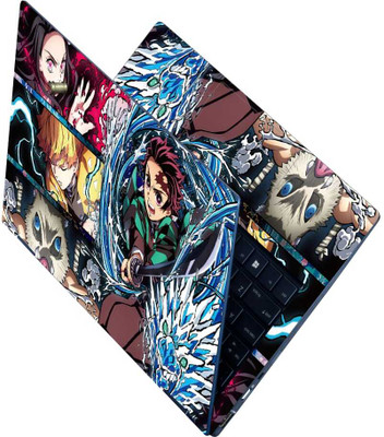 Anweshas Full Body Laptop Skin Upto 15.6 inches - Anime Nezuko Kamado Demon Slayer Self Adhesive Vinyl Reusable Laptop Skin Compatible for 15.6 inch(Theme: Comics & Cartoons)