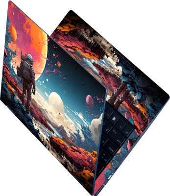 Anweshas Full Body Laptop Skin for Laptops Upto 15.6 Inch - Space Explorers Dream HD Sticker No Residue Removable Self Adhesive Vinyl Reusable Laptop Skin Compatible for 15.6 inch(Theme: NA)
