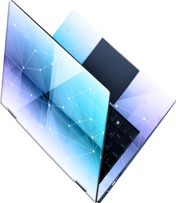 SCOTLON _All Panel_White line connectors_ Vinyl Laptop Skin Compatible for 15.5 inch(Theme: Illustrations)