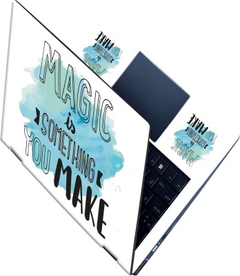 Flipkart SmartBuy _All Panel_ Magic you make_Premium laptop Skin_ Vinyl Laptop Decal 15.6