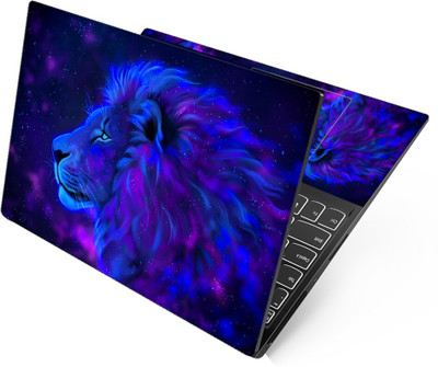 Anweshas HD Printed Full Panel Laptop Skin Sticker Vinyl Fits Size Upto 15 inches No Residue, Bubble Free, Waterproof - Galaxy Lion Self Adhesive Vinyl Reusable Laptop Skin Compatible for 15.6 inch(Theme: Patterns)