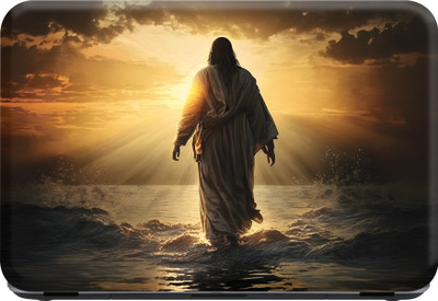 SCOTLON _Single Panel_Jesus christ on water_ Vinyl Laptop Skin Compatible for 15.5 inch(Theme: Illustrations)