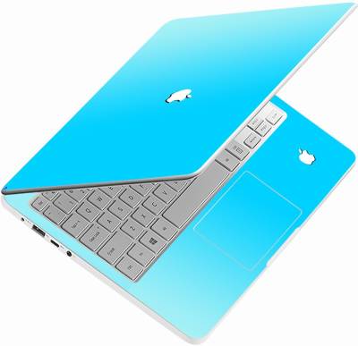 GlossyDesigns Full Body Laptop Skin Sticker Laptop size 15.6 inch- White  Finish A In Sky Blue Premium Vinyl Laptop Decal 15.6 - Price History