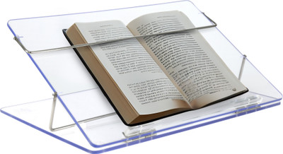Goodwill Tech 1 Compartments Virgin Polystyrene 15*21 Inch Adjustable 7mm Acrylic Writing Desk Stand(Clear Transparent)