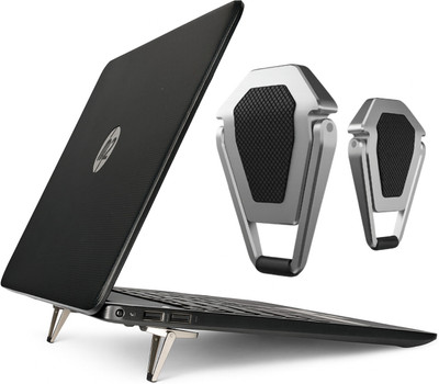 fayaatelier Premium Metal Laptop Stand Foldable & Portable Stable Support High-Quality stand 1 lap Steel Floor and Desk Stand Rotatable Laptop Stand Compatible with Universal Laptops(Silver)