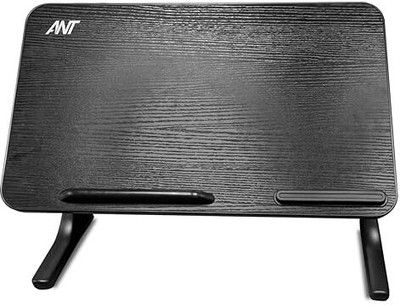 Ant LapDesk25 Lapdesk25 Wooden, Steel Desk Stand Laptop Stand with Adjustable Height Compatible with 26 - 35 cm Laptops(Black)