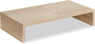 ABTRIX WITH AB Pine Wood Monitor Stand Riser for PC, Laptop, TV with Keyboard Storage AB-MSR-PINE-L51 Wooden Desk Stand Laptop Stand Compatible with Universal Laptops(Beige)