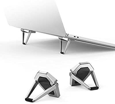 Storia LAPTOP STAND Aluminium Desk Stand Rotatable Laptop Stand with Adjustable Height Compatible with Universal Laptops(Silver)