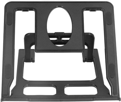 Soopii Rotation Base, Mobile Holder, Adjustable Height, Foldable Aluminium Floor and Desk Stand Laptop Stand with Adjustable Height Compatible with Universal Laptops(Black)