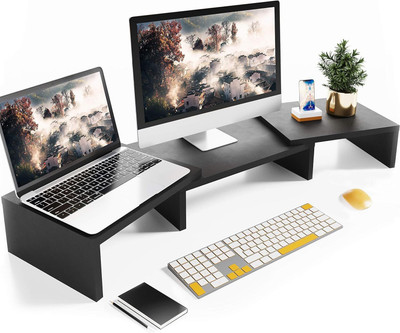 UniAart Dual Monitor Stand Riser for 2 Monitors Laptop Stand Dual Monitor Stand Riser for 2 Monitors Laptop Stand
