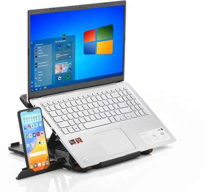 STRIFF X LAPTOP STAND Multi-Angle Stand Phone Stand Portable Foldable Laptop Riser Plastic Desk Stand Laptop Stand with Adjustable Height Compatible with Universal Laptops(Black) STRIFF X LAPTOP STAND Multi-Angle Stand Phone Stand Portable Foldable Laptop Riser Plastic Desk Stand Laptop Stand with Adjustable Height Compatible with Universal Laptops(Black)