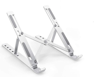 Wanzhow Aluminum 7 Different Height Adjustable, Ventilated, non slip rubber pads Laptop Stand