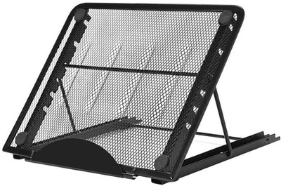 venimall Metal Mesh Laptop Stand Tablet Stand Universal Size Adjustable Brass Wall Stand Laptop Stand Compatible with Universal Laptops(Multicolor)