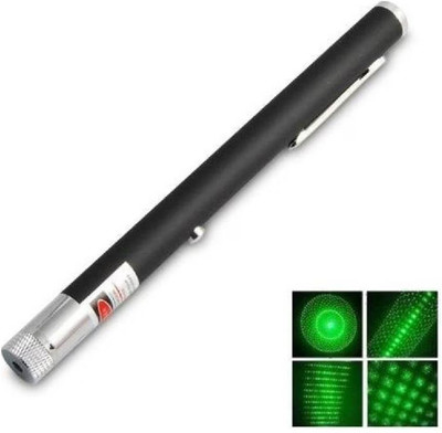 AirSoft Green Laser Green Light Pointer Pen Visible Beam With Multi Design Head Caps(630 nm, Green)