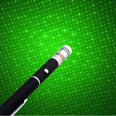 Cambly Green Multipurpose Laser Light Disco Pointer Pen Laser Beam Adjustable(320 nm, Green)