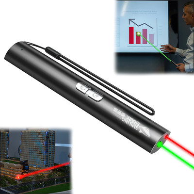 Pivdo 2 in 1 Laser Torch Powerful Green and Red Pointer Pen High Power Super Bright(450 nm, Red, Green)