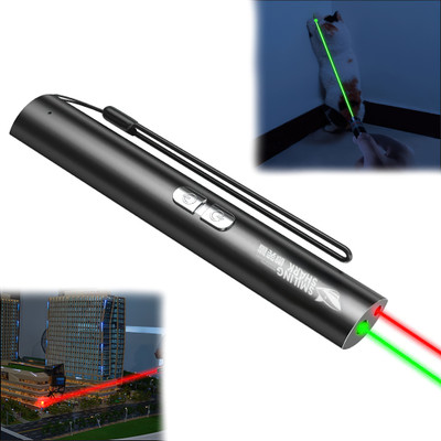 ZOTIMO 2 in 1 Laser Torch Powerful Green and Red Pointer Pen High Power Super Bright(450 nm, Red, Green)
