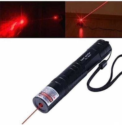 Justakeit Red Light Laser Pointer Pen Adjustable Focus Beam 2 Keys + Charger(532 nm, Red)