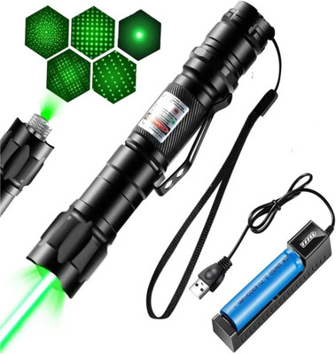 Pick And Nick Toys Green Laser Pointer for Presentation Multi shape Adjustable Disco Laser YOUL09(588 nm, GREEN, RED)