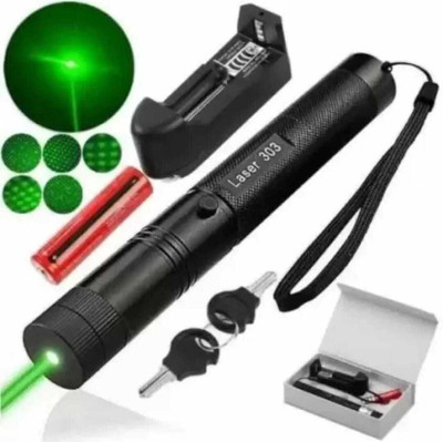 Swizz Fashion Rechargeable Green Laser Pointer Party Pen Disco Light 5 Mile + Battery Disco(650 nm, GREEN)