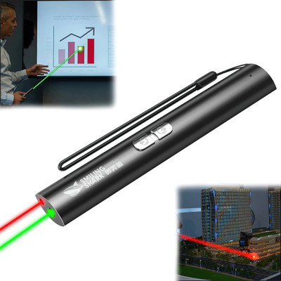 Avedia 2 in 1 Mini Laser Light Powerful Red & Green Pointer Pen High Power Super Bright(450 nm, Red, Green)