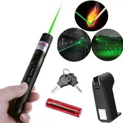 Bletilla High Powered Military Burning Green Laser Pointer, Working Time Over 8000 Hours(650 nm, Green)