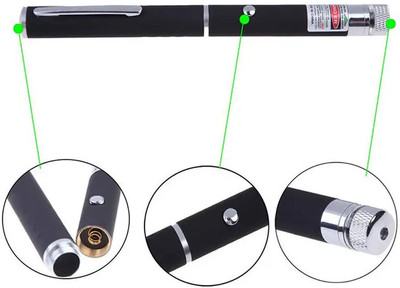 AirSoft High Beam Long Rang Power Green Laser Pointer With Stylish Disco Light(630 nm, Green)