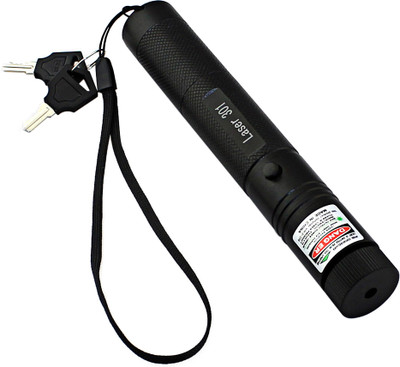 GLOWISH MULTI LIGHTS DESIGNER GREEN LASER LIGHT POINTER WITH SAFETY LOCK FEATURES(532 nm, GREEN)