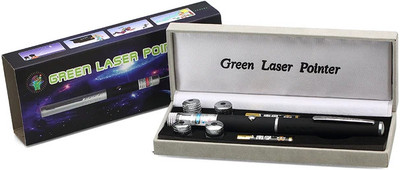 AirSoft Green Laser Light Powerful Pointer Pen Beam Adjustable Antena Cap Presentation(630 nm, Green)