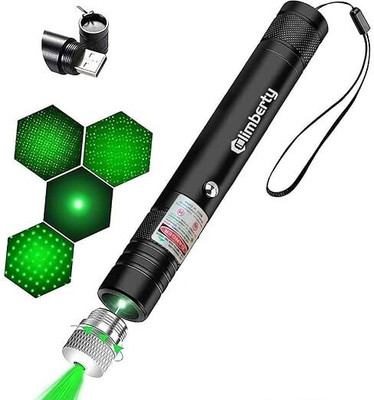 Verilux High Power Green Laser Pointer with USB Rechargeable Flashlight(531 nm, Green)