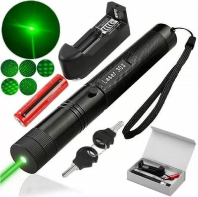 Zadinga Green Laser Pointer Party Pen Disco Light with Star Head Adjustable Cap(650 nm, Green)