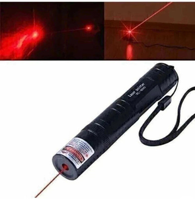 Justakeit Red Light Laser Pointer Pen Adjustable Focus Beam 2 Keys + Charger(532 nm, Red)