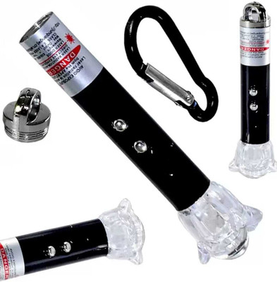 epiccommerce 3 in 1 Poweful laser pointer light with keychain(650nm,Multicolour))(650 nm, Red)