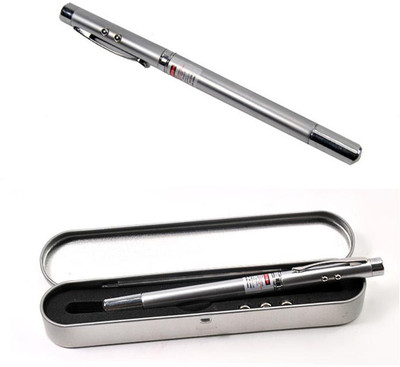 TFG Red Multipurpose Laser Pointer Antenna Pen(650 nm, Silver)