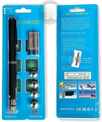 INOS Laser Light Disco Powerful Battery Powered |Multi-Purpose Green Laser Pointer(800 nm, green)