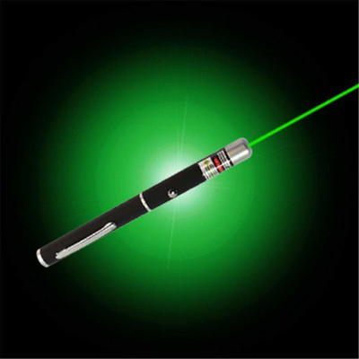 luzzo Green Laser Disco Presentation Pointer Pen with Adjustable Cap (Single Beam + Multiple Beams) with Batteries.(532 nm, GREEN)