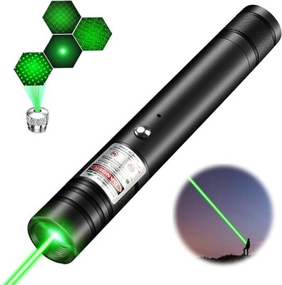Time 2 toys Green Laser Pointer Pen Beam with Stylish Disco Light(650 nm, Green)