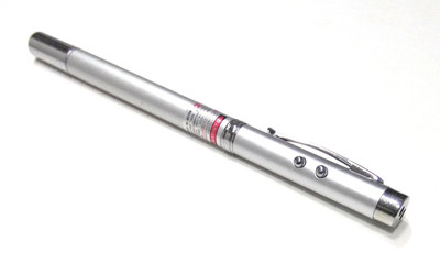 Bluedeal 5 in 1 Multipurpose Antenna Pen with Torch, Laser,Pointer Perfect Corporate Gift(3 nm, Grey)