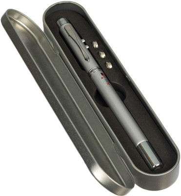 DSTECHBAR 5 in 1 Pen | Ball Pen, Laser Pointer, Torch, Magnet, Presentation Stick (1pc)(3 nm, Red)