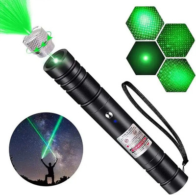 MOOZMOB Long Range Green Laser Pointer Light for Presentation Kids and Pets Play(1000 nm, Green)