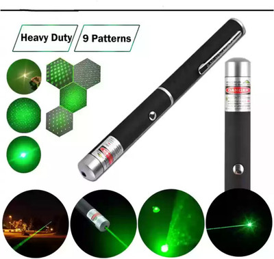 Pick and Nick toy Green Multipurpose Laser Light Disco Pointer Pen Beam for Kids Toy RIDHISID05(650 nm, GREEN)