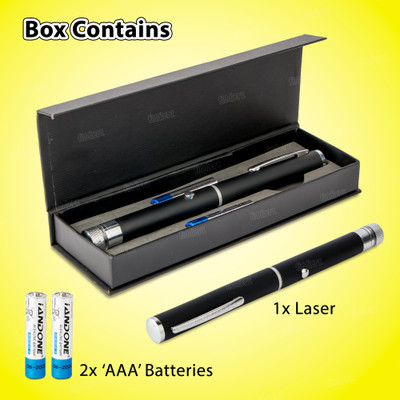 FIDDLERZ Green Ray Laser Pointer Pen 5mW 532nm with High Beam Burning Laser Visible Beam(532 nm, Green)
