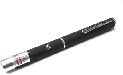 ENMORA Laser Pointer Pen with Stylish Disco Light (Green)asd1(650 nm, BLACK)